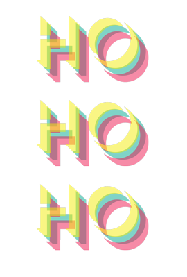Ho Ho Ho Christmas Card