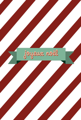 Joyeux Noel Christmas Card